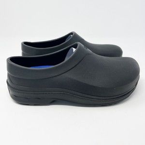 Shoes For Crews Radium Black Slip On‎ Mules Clogs Slip Resistant Unisex Size 5